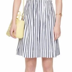 KATE SPADE NEW YORK - Broome Street Pleated Striped Skirt